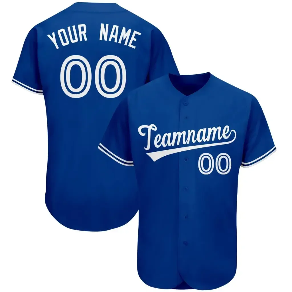 Customize Baseball Jersey Team/Your Name&Number Print Breathable Washable Soft Button down shirts for Men/Lady/Kids Big size