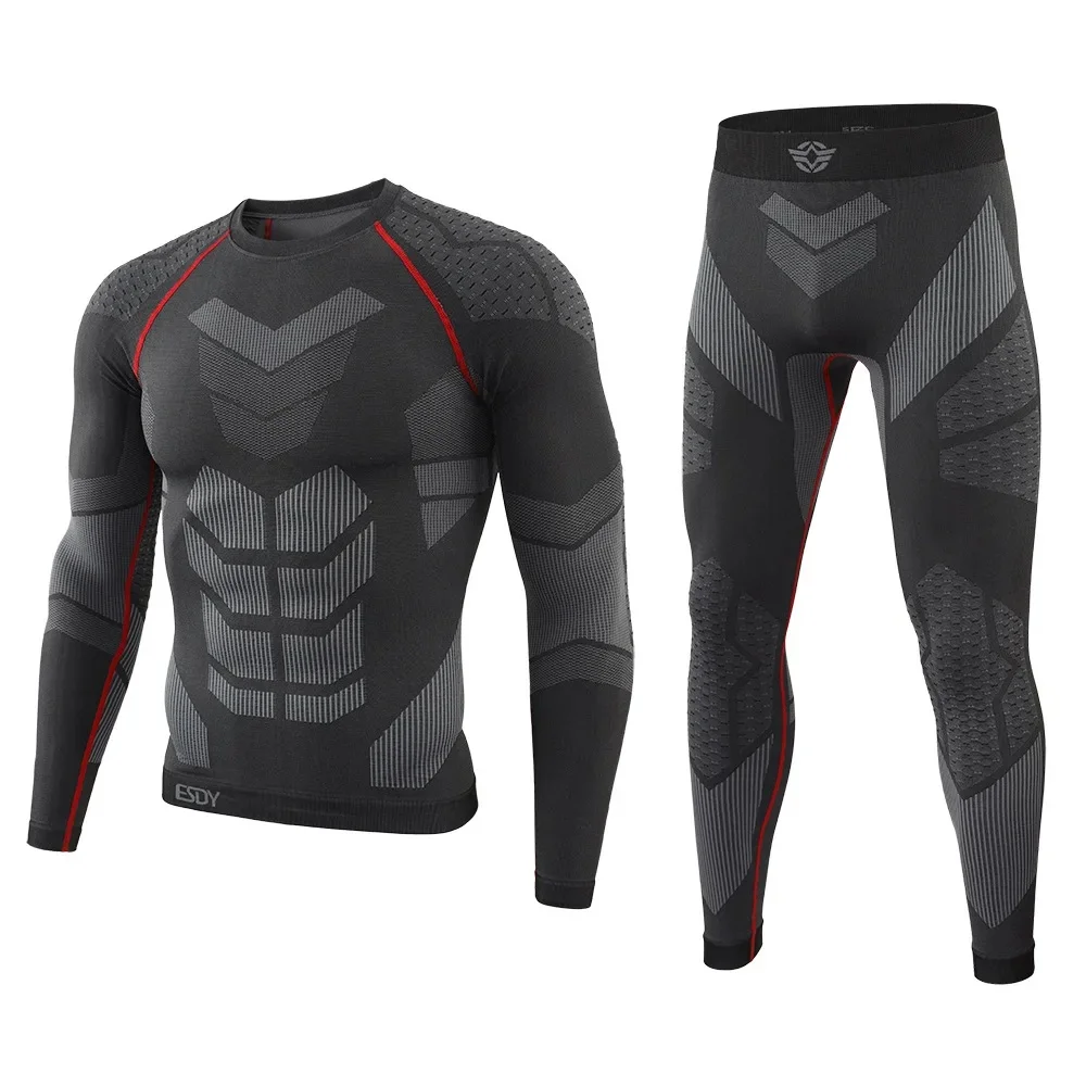 

Seamless Tight Tactical Winter Thermal Underwear Men Sportswear Function Breathable Training Cycling Thermo Long Johns