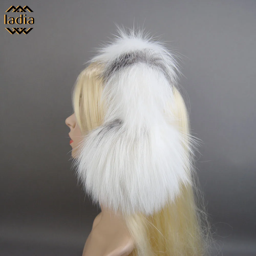 Earmuffs fofos Real Fox Fur para mulheres, Earmuffs de luxo, Earflaps Natural Fox Fur, fones de ouvido, regalos aquecedor, presente para namorada, inverno