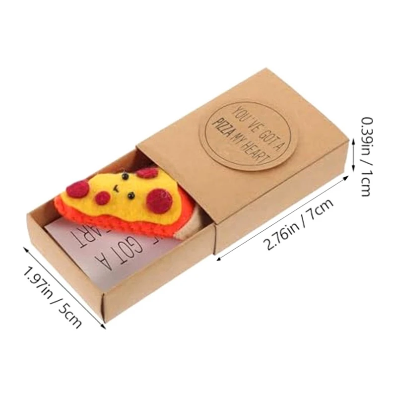 1 set Mini Pizza Boxen Mini Pizza Spielzeug Geschenk box Freundschaft inspiriert Geschenk niedliche Neuheit Geschenk