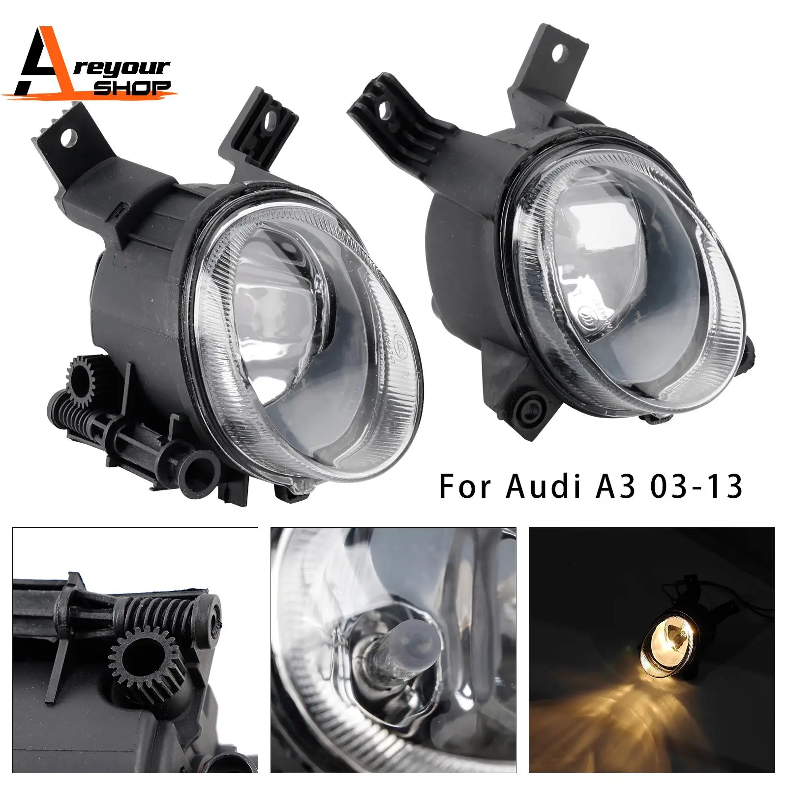 

Пара противотуманных фар переднего бампера для Audi A3 2003-2013 A4 B7 2004-2008 гг.