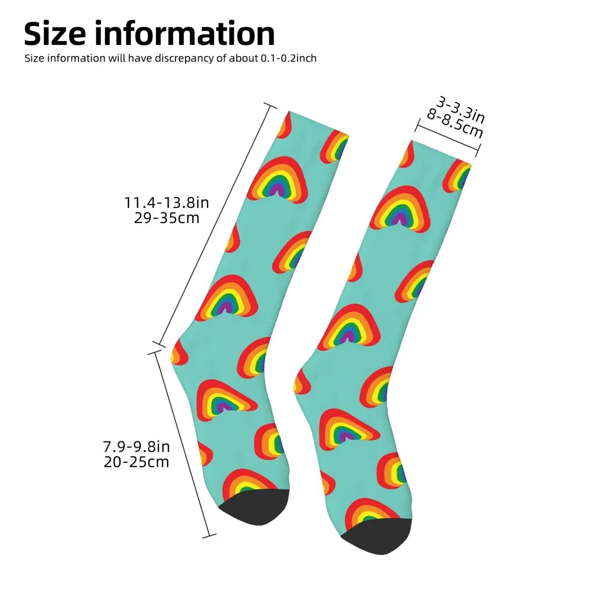 Pride Rainbow Pride Pattern Lgbtq Pride Colors Socks Harajuku Stockings All Season Long Socks for Man's Woman's Birthday Present