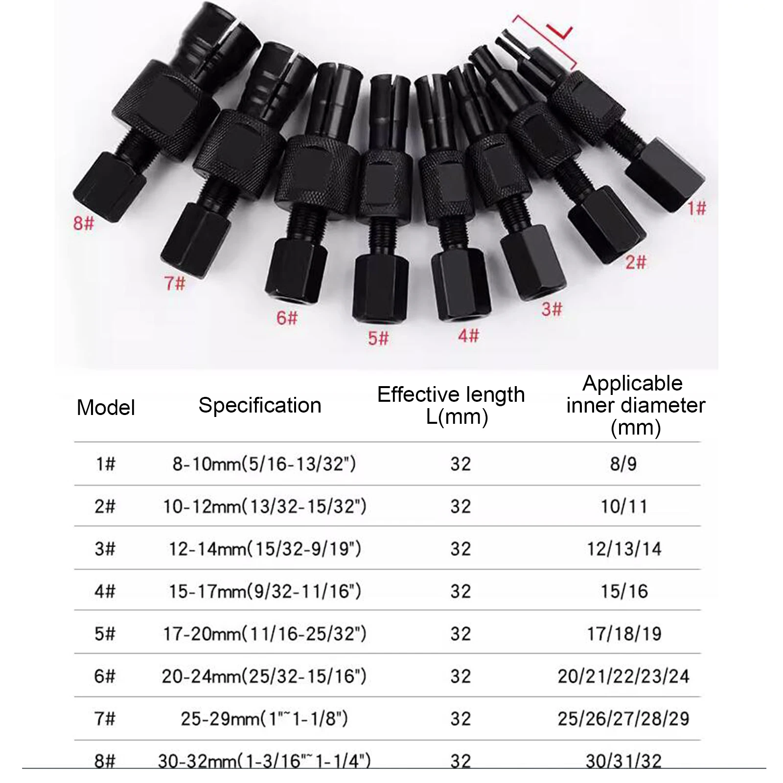 Blind Hole Bearing Puller Disassembly Steel Collet Inner Bearing Puller Sturdy Extractor Automative Tools for Motorcycle