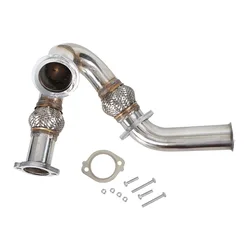 Ford 2003-2007F250 F350 F450 F550 Compatible with 6.0 Powerstroke Intercooler Pipe Turbocharger Y-Pipe Up Pipe Kit with Gasket
