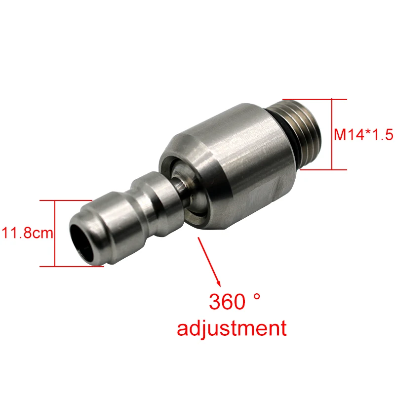

Разъем для автомойки высокого давления, 360 °, 1/4 дюйма