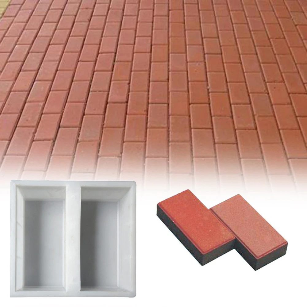 Plastic Garden Pavement Mold DIY Walking Road Path Paving Stone Concrete Mould