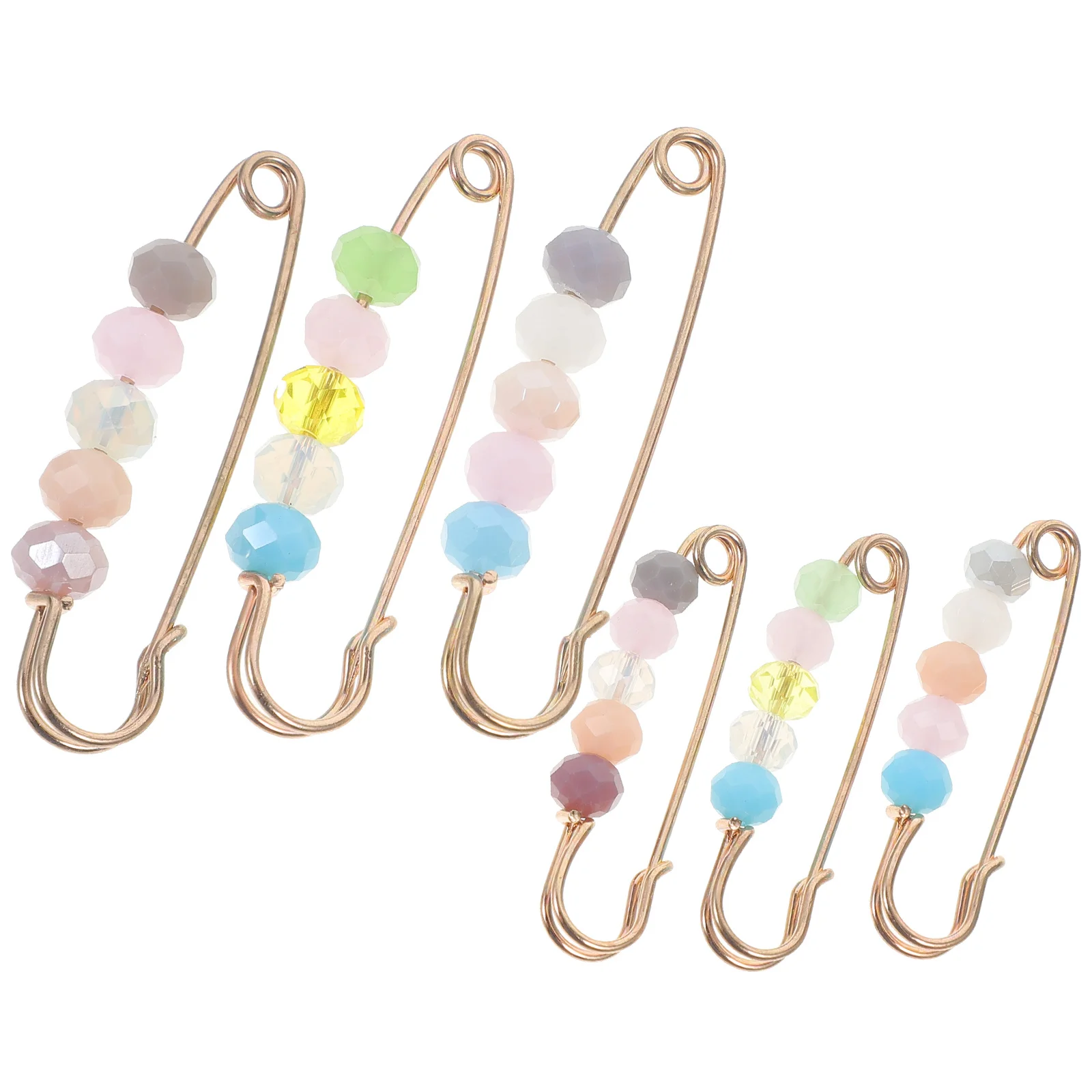 

6Pcs Pants Waist Tightening Brooch Pin Cartoon Decorative Waist Button Pin for Women Clothes Jeans Waistband Fixer