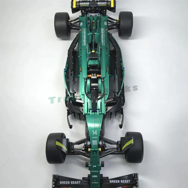MK6022 1919 Uds 1:8 Martin Aramco AMR24 bloques de construcción MOC Technic F1 coche juguetes regalos para niños