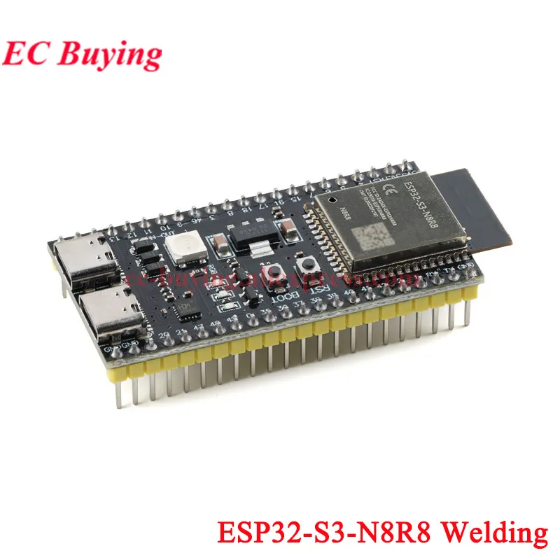 2 szt./1 szt. ESP32-S3 DevKitC N8R2 N8R8 N16R8 Nano Płytka Rozwojowa Bezprzewodowa WIFI Wi-Fi Ble BT 5.0 32-bitowy Moduł Rdzeniowy MCU ESP32S3 — zdjęcie produktu 4