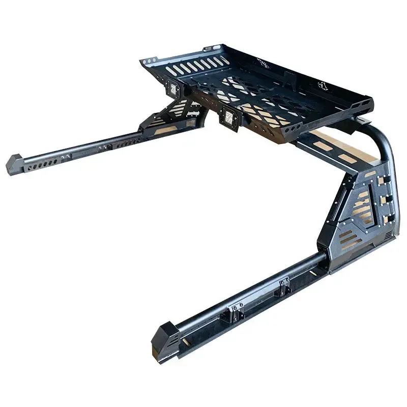 

Rust Resnt Durable OEM Sport Roll Bar 4x4 Pickup Truck Roll Bar With Lage Basket For D-MAX Hilux