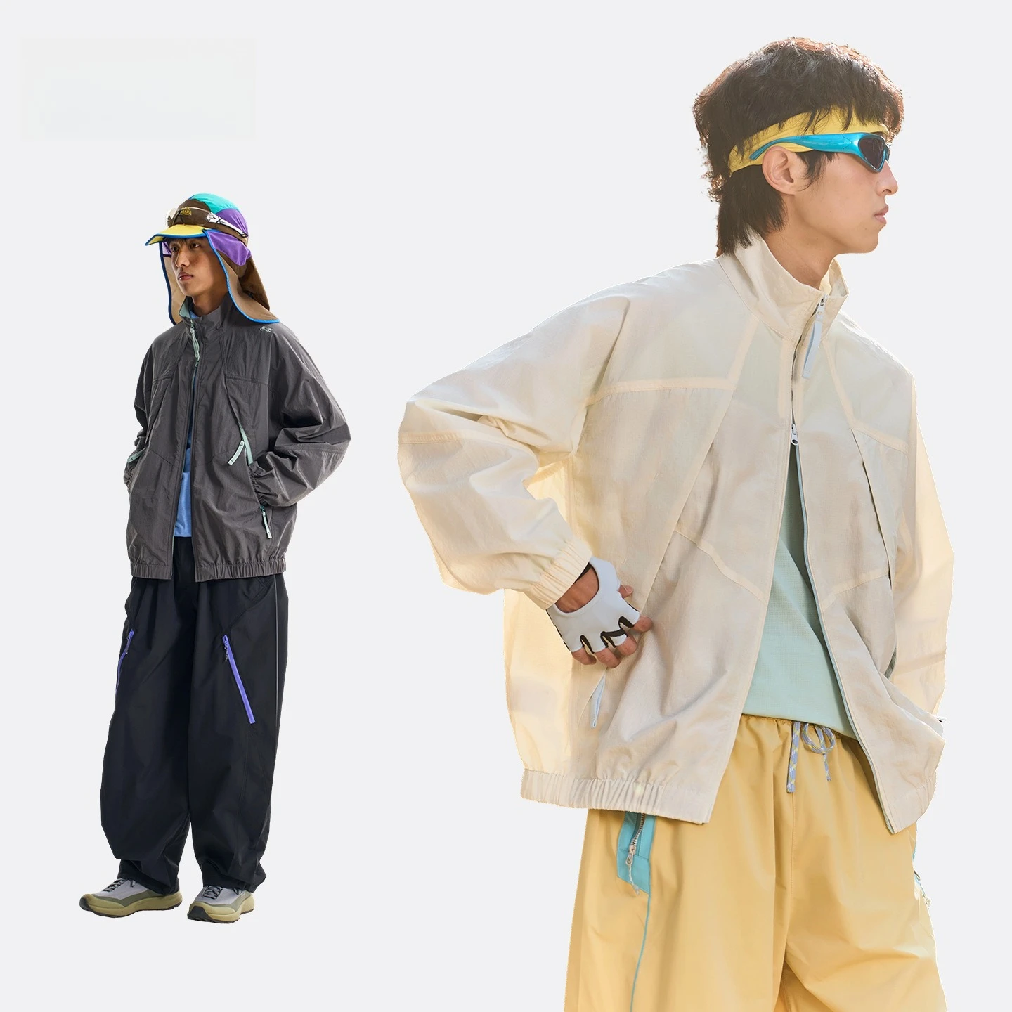 

Мужская уличная куртка с цветовыми блоками, быстросохнущая, легкая, солнцезащитная, унисекс, для кемпинга