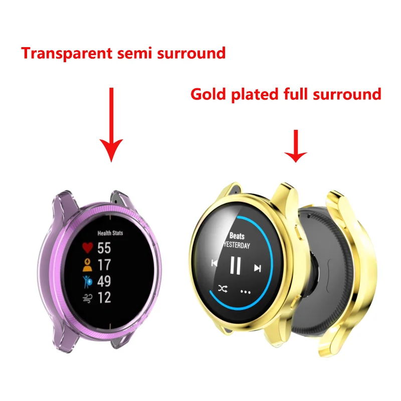 Soft Protective Case For Garmin Venu Cover Frame TPU Crystal Clear Silicone Protector Shell For Garmin Venu Watch Accessories