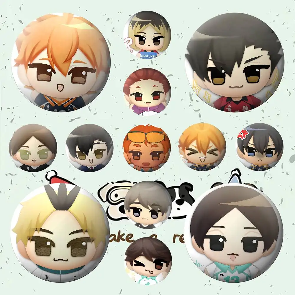 أمين H-Haikyuu شارات صفيح لينة زر دبوس بروش شارة معدنية مخصصة مجوهرات اكسسوارات قبعة حقيبة التلبيب