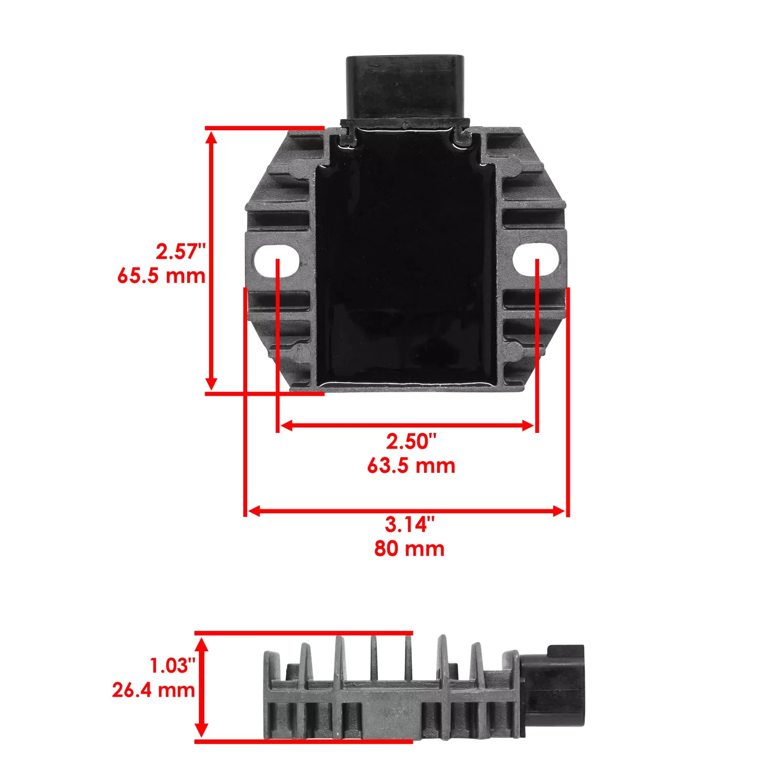 1Pc Metal Voltage Regulator Rectifier 5GT-81960-00-00 Replacement For Yamaha Kodiak 400 450 YFM400 YFM450 Motorcycle Accessories