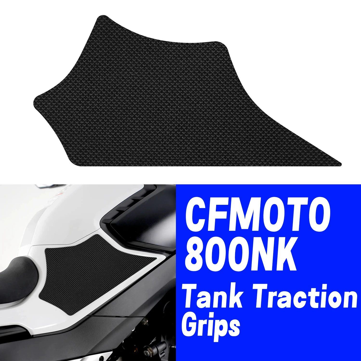 

For CFMOTO 800NK 2023+ Tank Traction Grips Pads Silicone Rubber