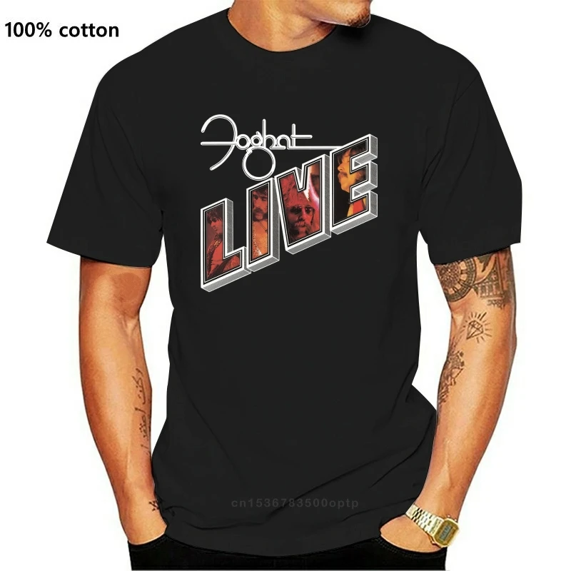 Foghat Live tee hard rock band Charlie Huhn S M L XL 2XL 3XL T-shirt Savoy Brown