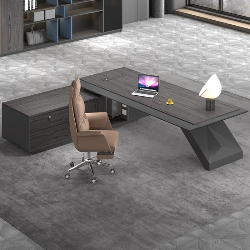 Reception Corner Office Desks Storage Luxury Gaming Shelves Computer Desks L Shaped European Mesa De Escritorio Home Furniture