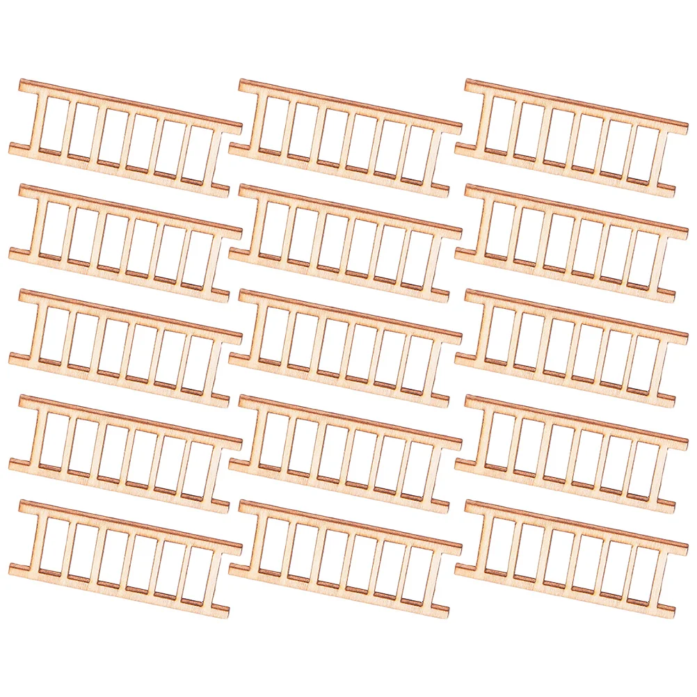 

15 Pcs Landscape Model Small Staircase Ornaments Ladder Simulation Mini Furniture Wooden Ladders