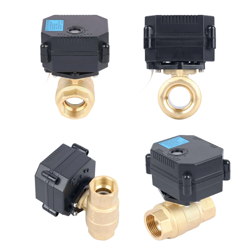 Acto Return Capacitor 3/4in 2 Way Stainless Steel Mini Electric Automatic Control Water Rotary True Union Ball Valve