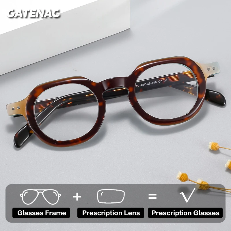 

Очки для чтения Gatenac Small Face с фотохромными линзами и защитой от синего света для мужчин и женщин, прогрессивные очки для коррекции близорукости
