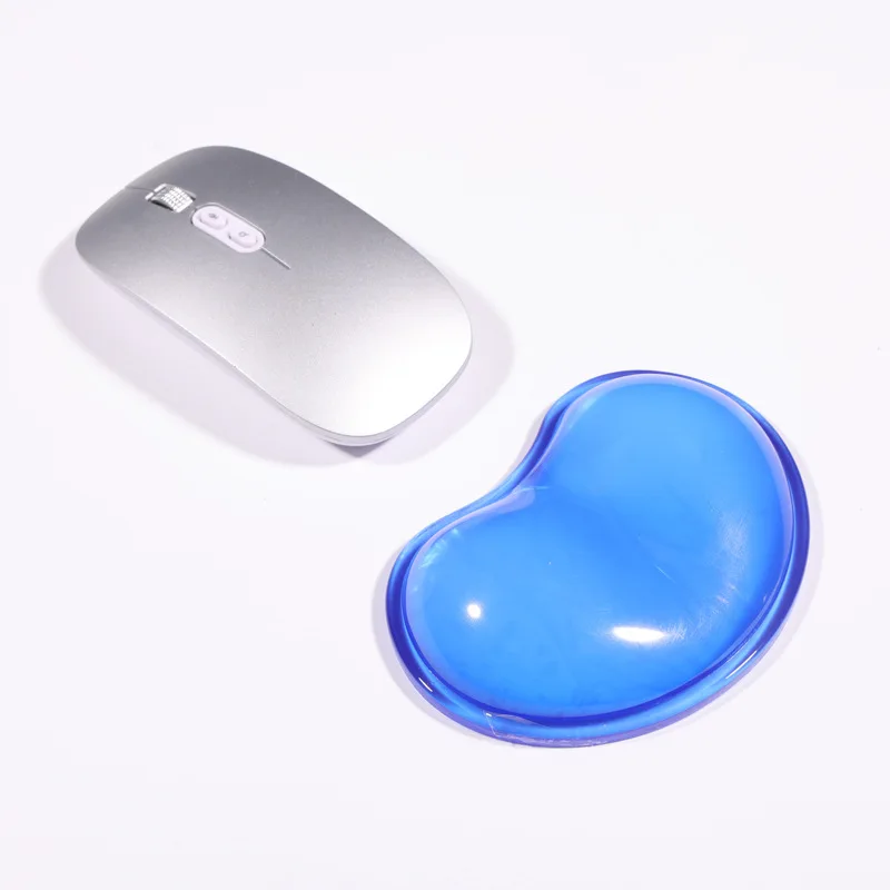 Summer Refreshing Office Mouse Pad, Simple Solid-color Crystal Wrist Guard, Waterproof and Anti-slip Small Hand Pillow