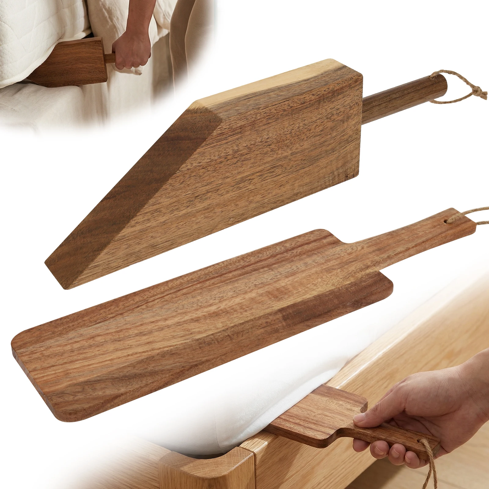 2Pcs Sheet Changing Portable Tool Mattress Lifter Ergonomic Mattress Wedge Lifter Bed Aid Domestic Mattress Lifting Aid