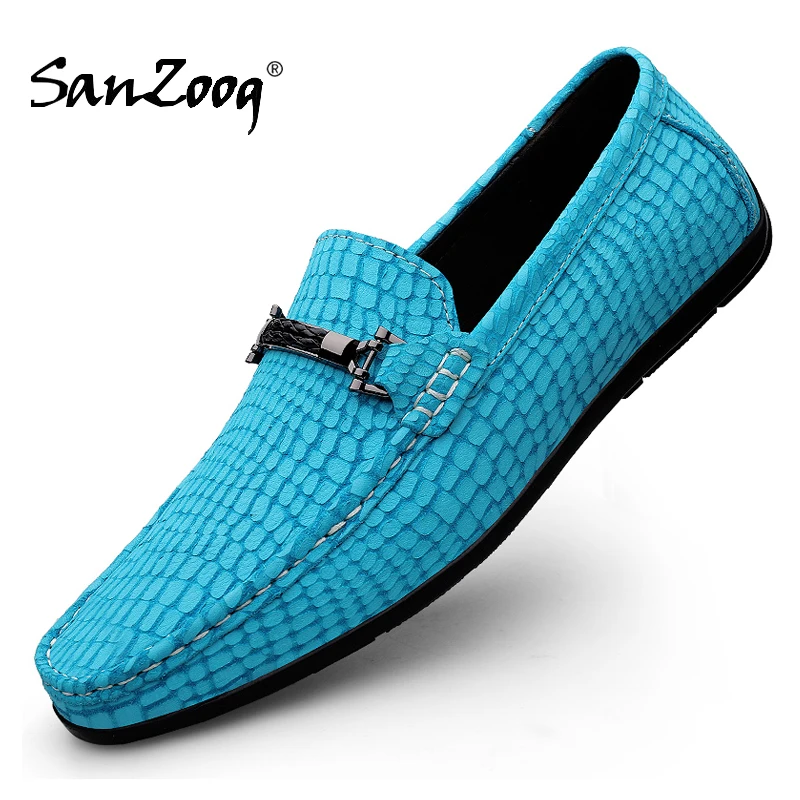 Genuine Leather Slip On Casual Shoes Men Loafers Fashion Luxury Brand Shoes Loafer Trendy Spring Autumn