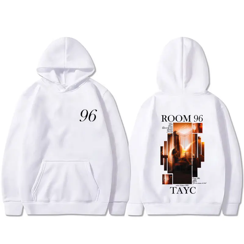 

Rapper Tayc ROOM 96 Album Graphic Hoodie Men's Hip Hop Fashion Pop Music Sweatshirt Male Casual Vintage Fleece Cotton Hoodies