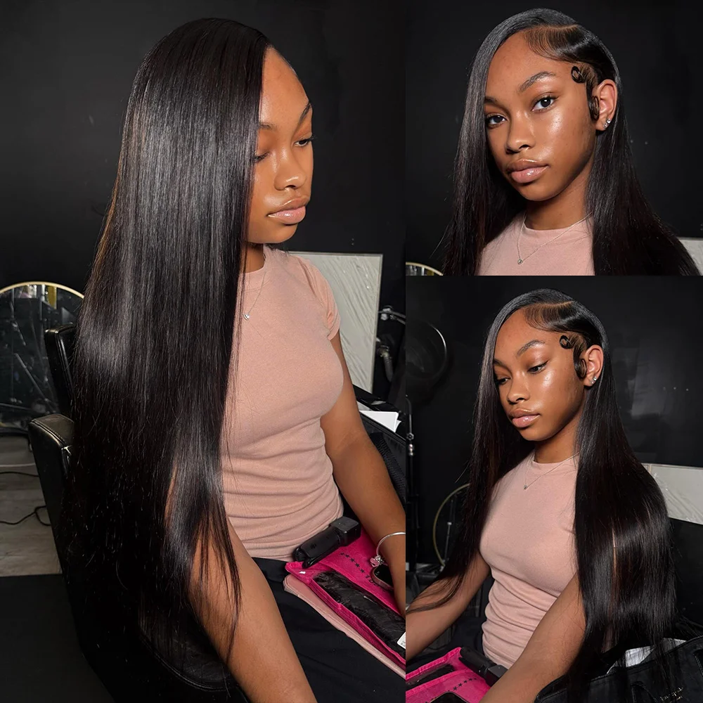 5x5 Ready to Go HD Lace Glueless Wigs 40 Inch 100%  Human Hair Wig 13x6 Pre Plucked Human Wigs 250 Density 13x4   Human Hair Wigs Perruques Naturelles Dentelle For Women  Brazilian image 2