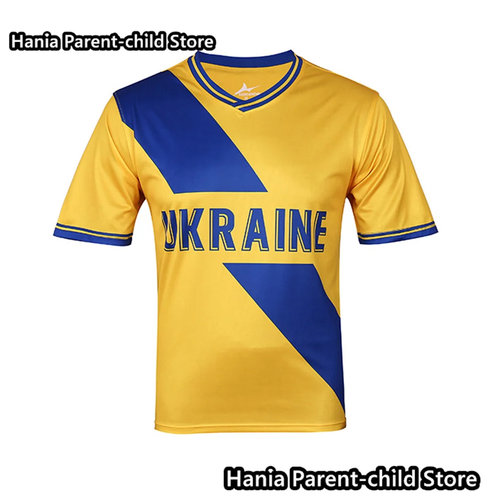 Mężczyźni Kid New Arrival Summer Scotland Fan Commemorative Ukraine Jersey T-shirt Męski top z krótkim rękawem Sportowe koszulki piłkarskie