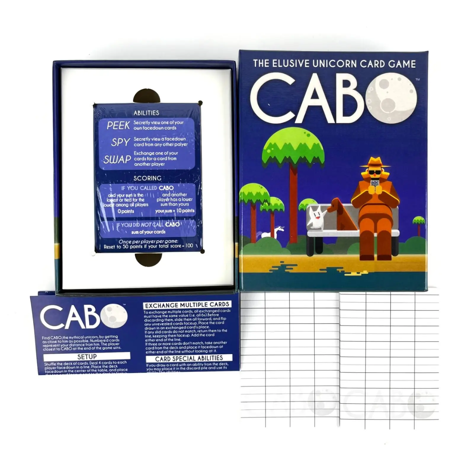 لعبة بطاقات The ELUSIVE UNICORN CABO Cabo لـ 2-4 لاعبين، لعبة لوحة استراتيجية ليلية للحفلات العائلية لمدة 45 دقيقة #3