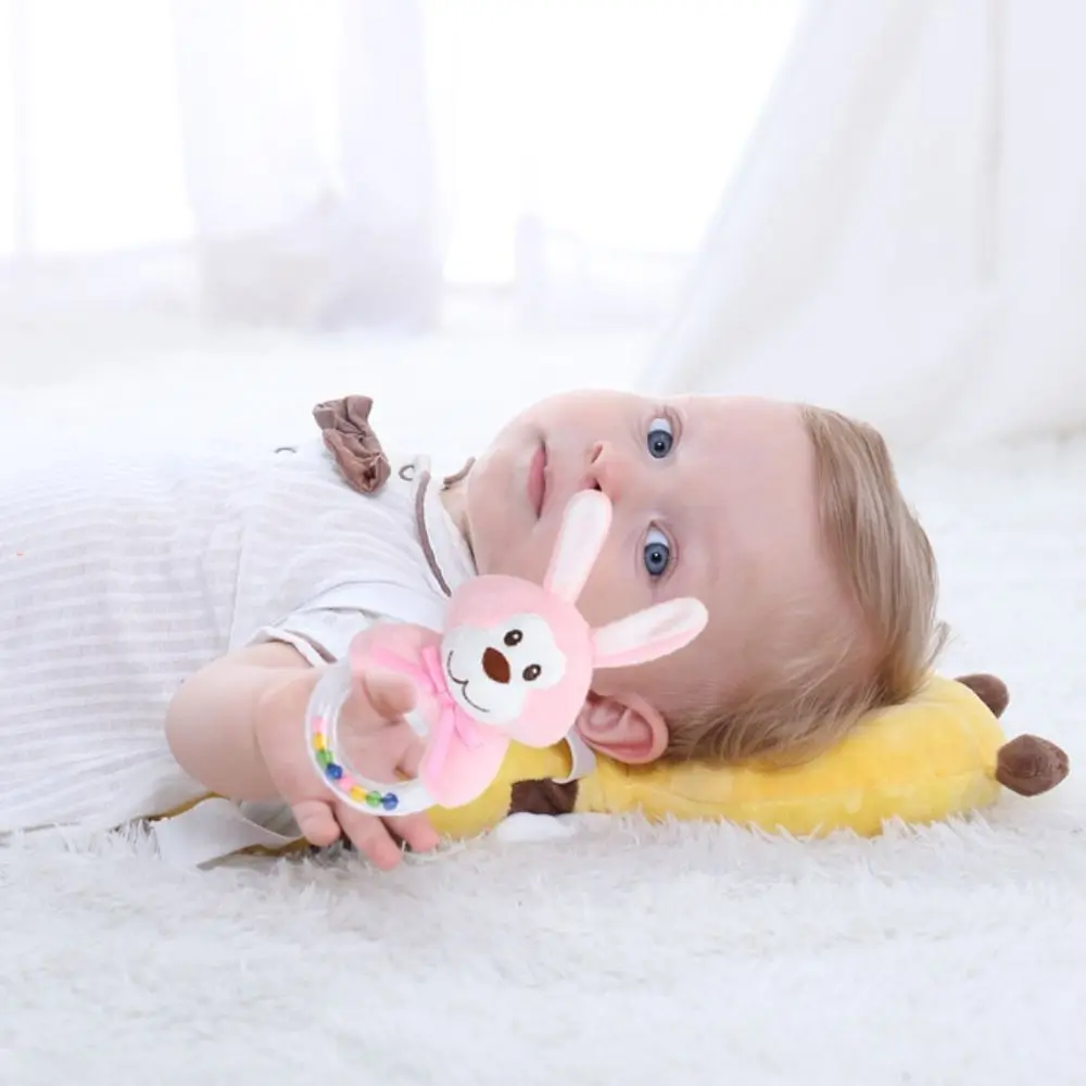 

Development Cartoon Animal Hand Bell Plush Ringing Infant Toys Handle Bell Cartoon Early Education Cartoon Plush Rattle Bell