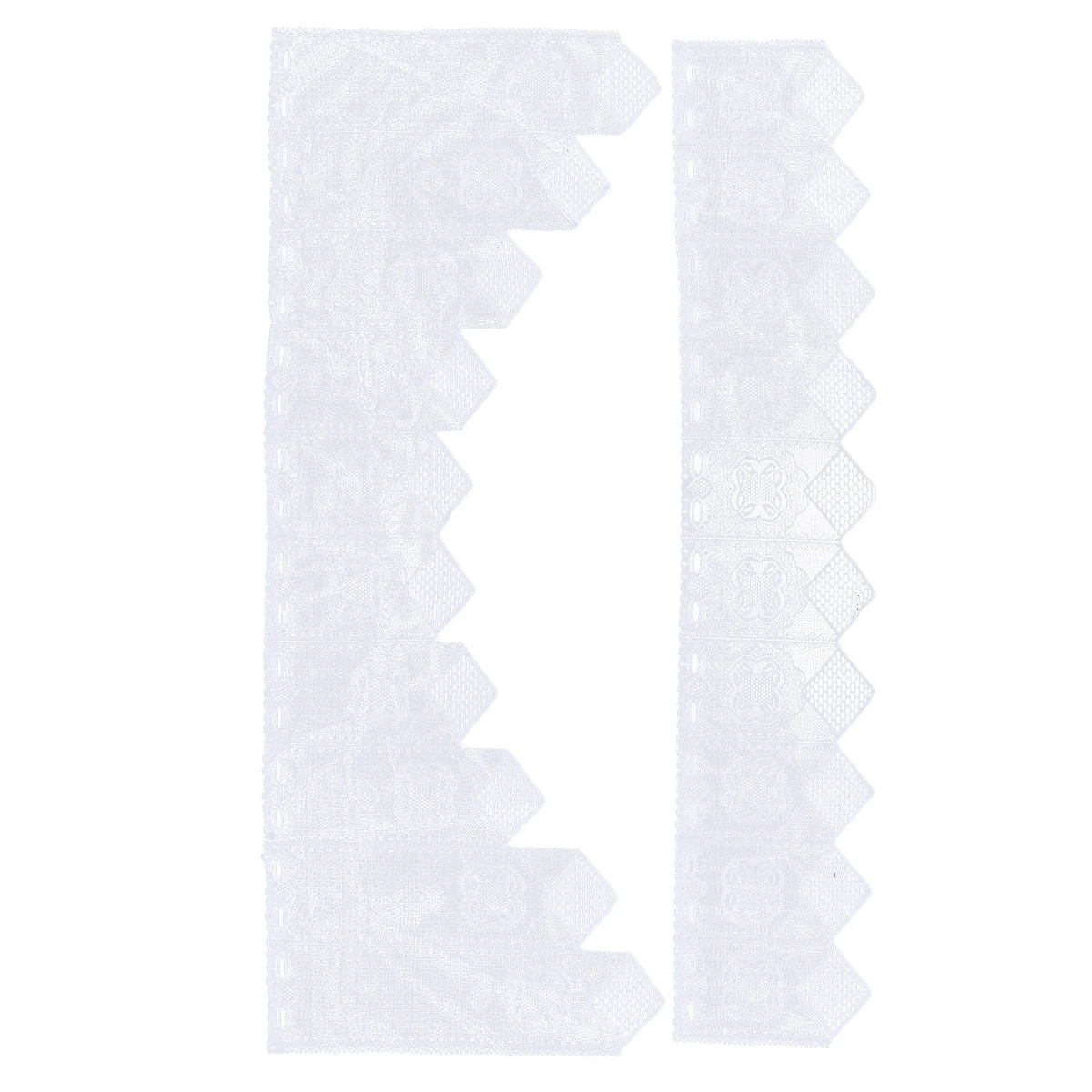 

Set White Half Curtain Simple Floral Design Premium Long Lasting Decorative Cafe Kitchen Window Door