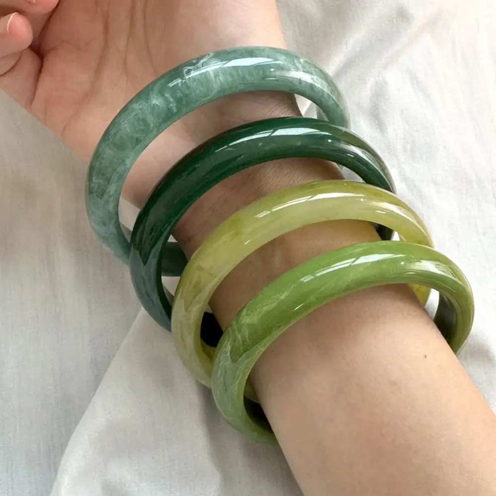 البوهيمي الراتنج الإسورة التعميم اللون مصبوغ التعميم هندسية سوار أوروبا الأمريكية نمط مجوهرات اكسسوارات الرجعية اليد الدائري