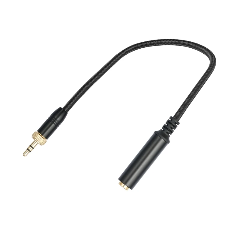 3.5mm to 6.35mm AUX Converters Cord Male to Female Connectors Microphones Adapters Cable with Locking 30cm Length Drop Shipping