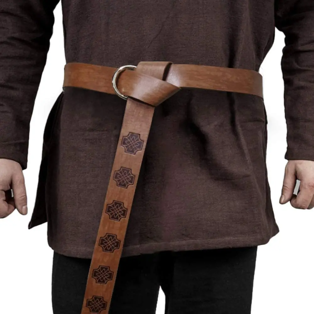 Medieval Pirate Waist Belt PU Leather Viking Knights Warrior Celt Cosplay Accessories