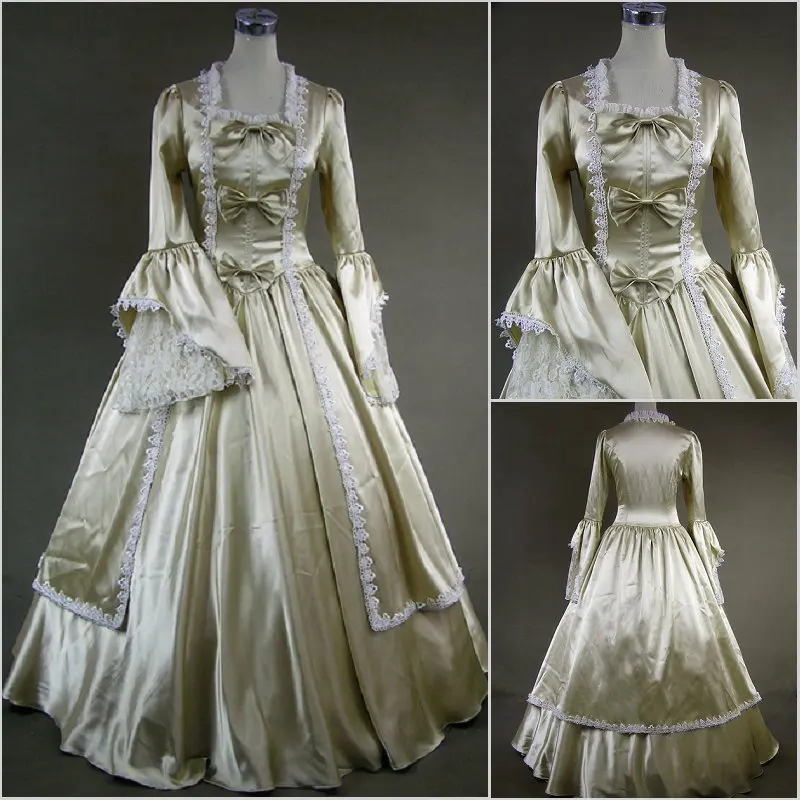 

Women Marie Antoinette Victorian Rococo Medieval Queen Dress Classical Vintage Gothic Ball Gown Baroque Dress Princess Costume