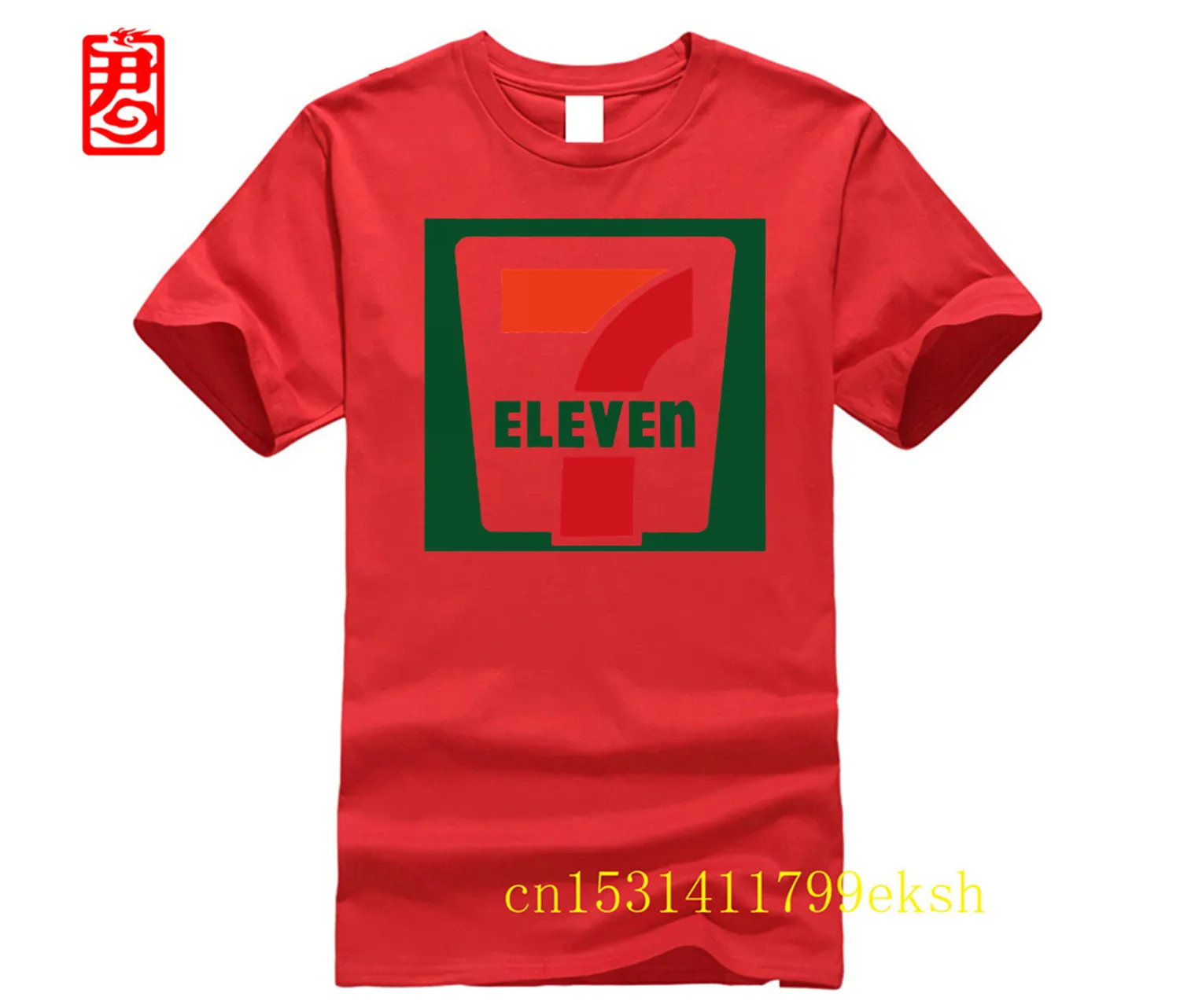 Convenience Store Supermarket Employees Seven Eleven t shirt Fashion Brand T Shirt Men New