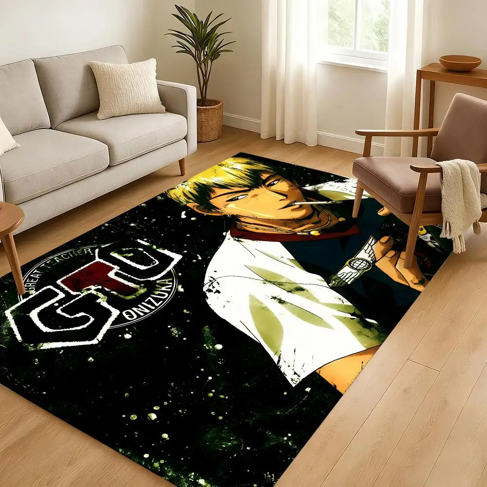 Teacher Great Onizuka Floor Mat Soft Thickened Absorbent Non-Slip Bedroom Living Room Door Mat Home Decor Flannel Rugs