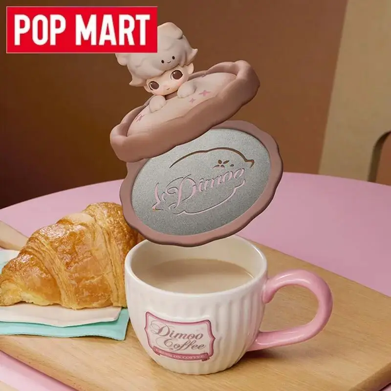 POP MART Dimoo Crush On Coffee Series Coffee Cup Trendy Blind Box Toy Cute Anime Mug Fashionable Home Furnishing Peripheral Gift