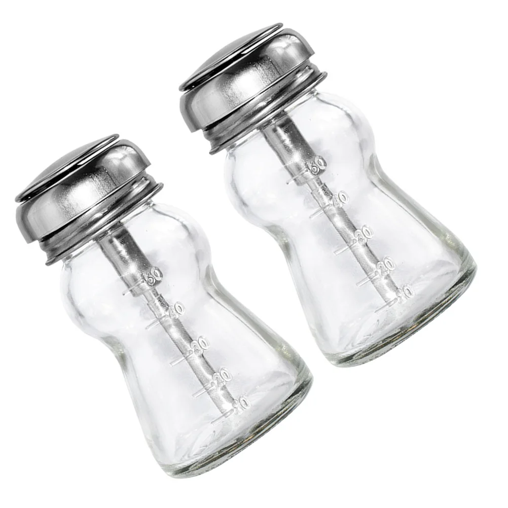 2 flacons pompe en verre pour dissolvant à ongles, flacon vide épaissi de qualité supérieure pour le stockage de liquides cosmétiques, multi-usages, à presser