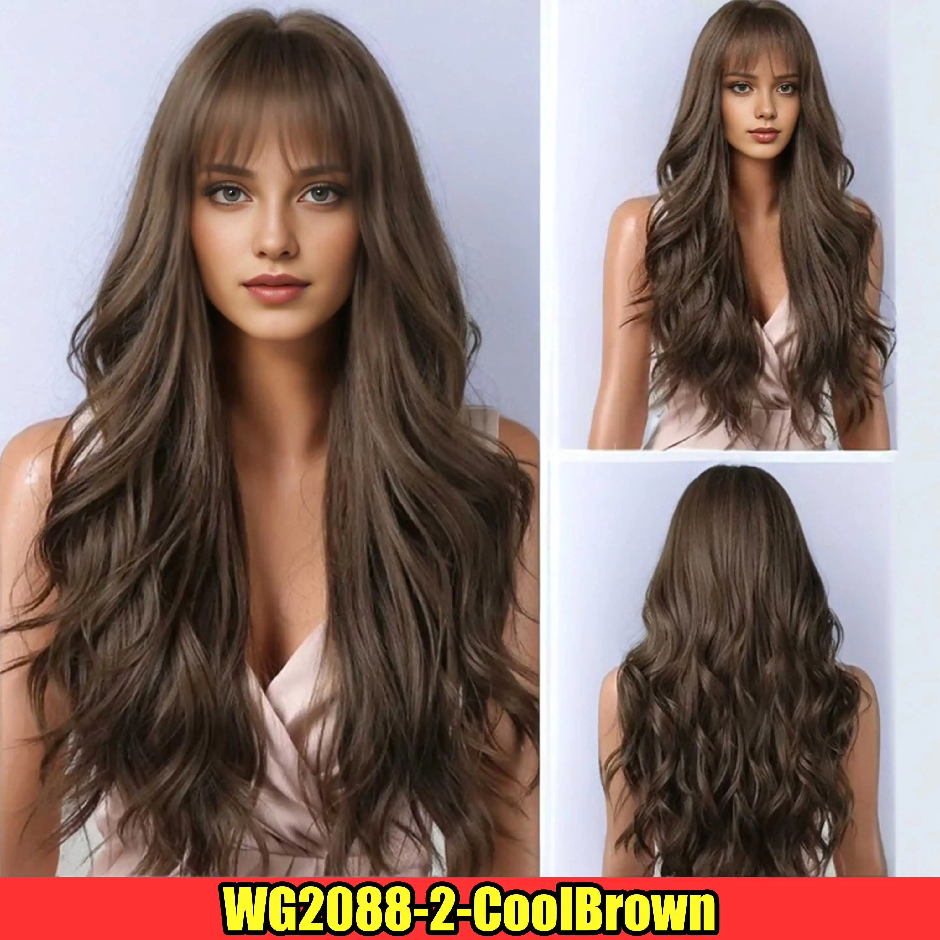 Women's Synthetic Long Lace Ombre Platinum Blonde Wavy Wig