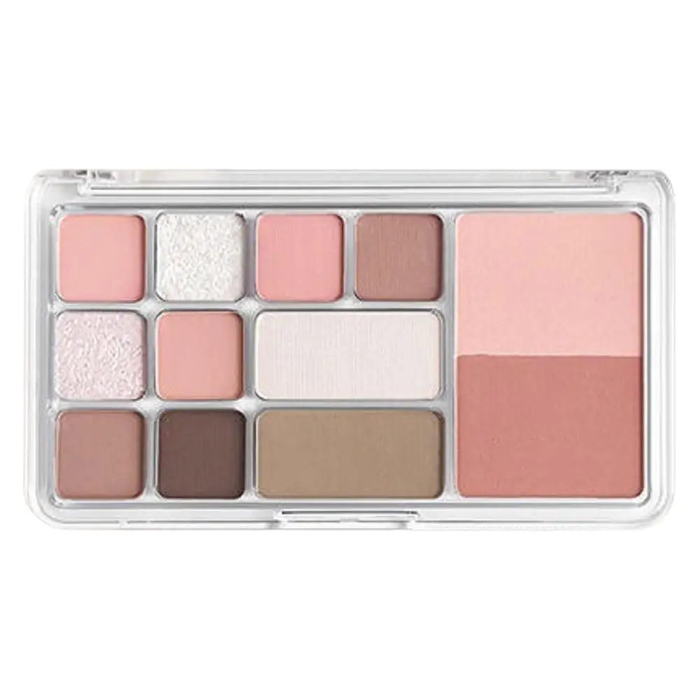 12 Color Eyeshadow Palette 3-in-1 Matte Eyeshadow Contour Blush Autumn Winter Daily Light Makeup Long Lasting Eye Shadows