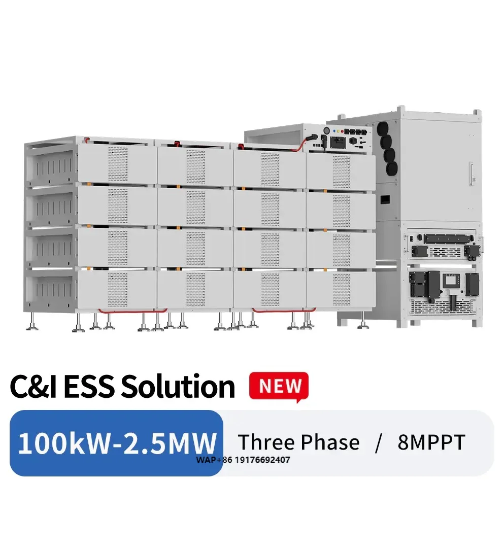 Deye HV Lithium Battery BOS-B-Pro 100KW 200KW 300KW 400KW 2.5MW PV System Smart BMS 260KWH Commercial ESS 8MPPT