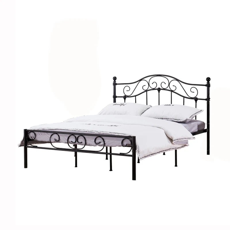 European style iron bed double bed pastoral style 1.5 meter princess iron bed single rental room children's iron frame