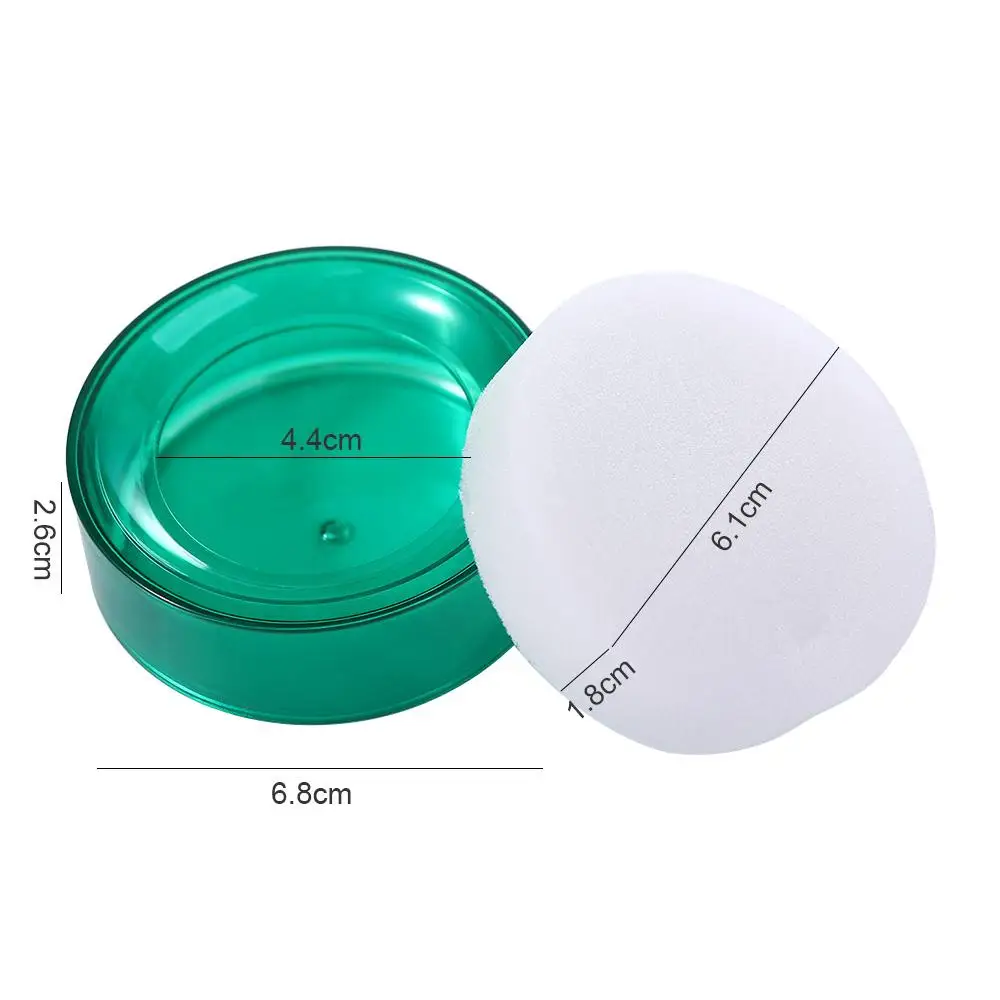 Plastic Bank Teller Treasurer Office Casher Supermarket Money Counting Tool Finger Wetted Tool Finger Wet Device Round Case