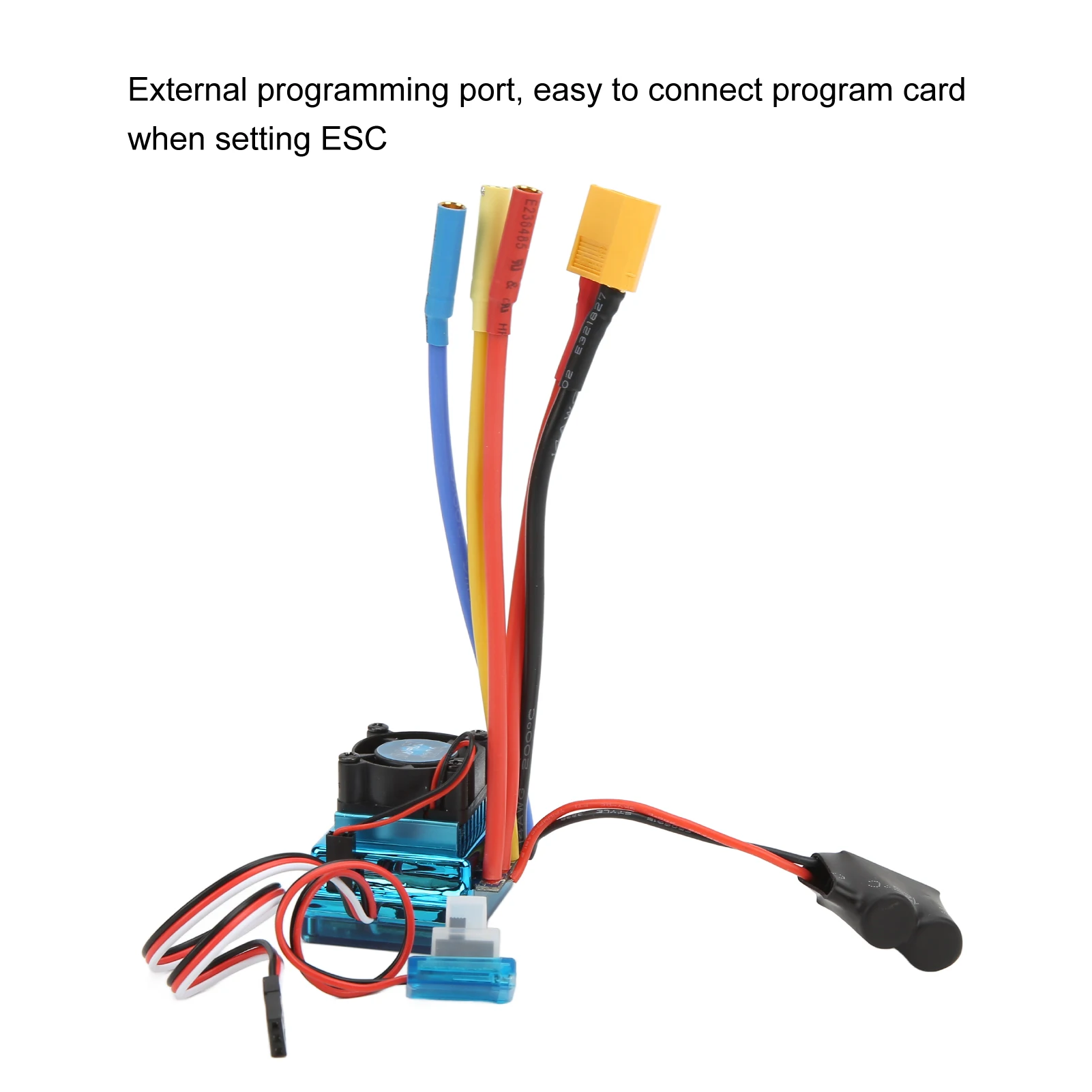 Brushless ESC 120A RC Brushless ESC Programável À Prova D' Água À Prova de Poeira Aceleração de 9o Nível XT60 Plug ESC para 1/10 1/8 RC Car