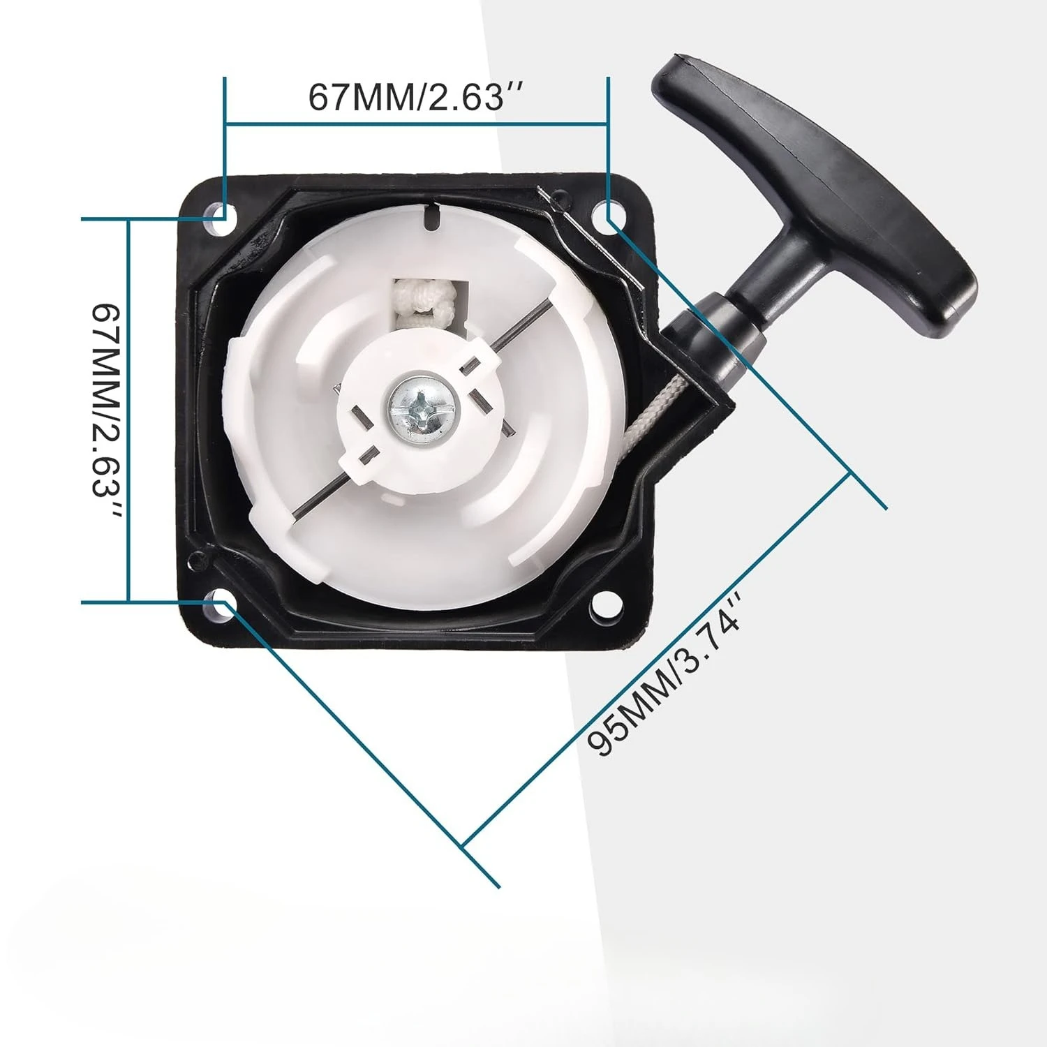 Pull Starter for 2-Stroke Engine 33 cc 43cc 47cc 49cc for Small ATVs Quads Dirt Bikes