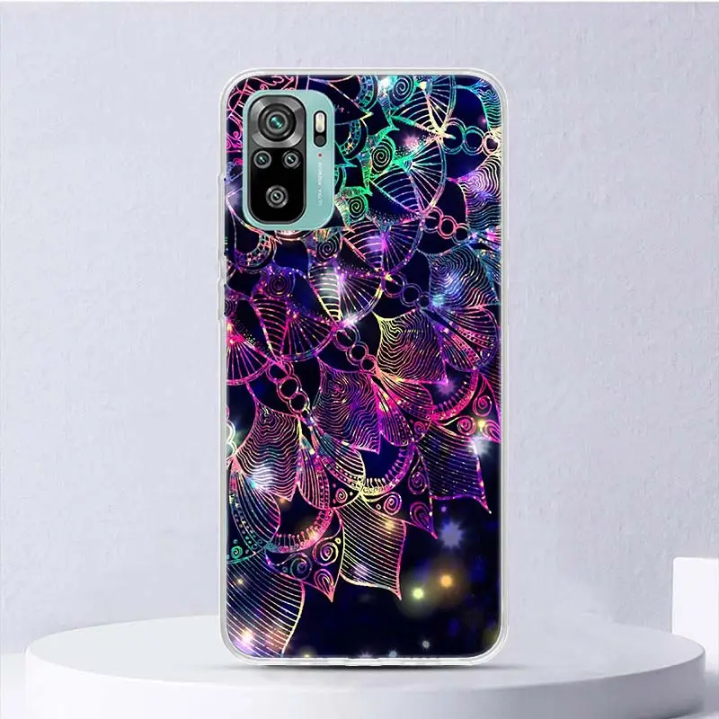 Mandala Sunflower Mandala Soft Case For Xiaomi Redmi Note 13 12S 11S 10S 12 11 10 Phone Cover 11T 11E Pro Plus 9 9S 8 8T Shell C