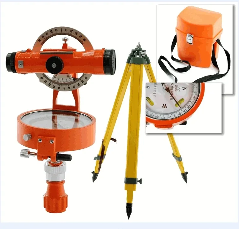 Harbin Forest Surveying Compass DQL-16Z Aluminum Metal With Telescope And Tripod